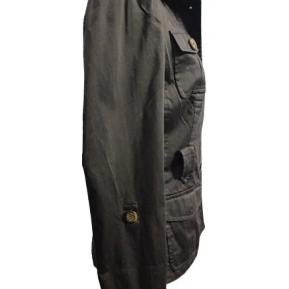 Antonio Melani Lightweight Pocket Jacket Brown Women's Size 4 - Picture 8 of 11